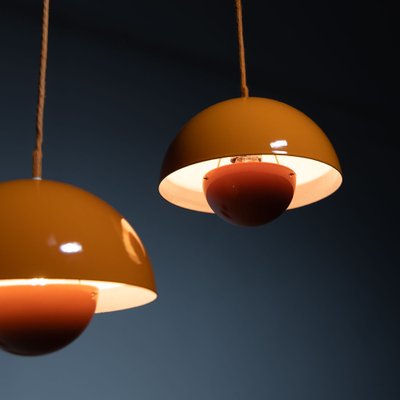 Flowerpot Hanging Lamps by Verner Panton for Louis Poulsen Flowerpot Hanging Lamps by Verner Panton for Louis Poulsen