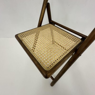Vintage Folding Chair in Webbing and Wood from Habitat 1980s for sale at Pamono