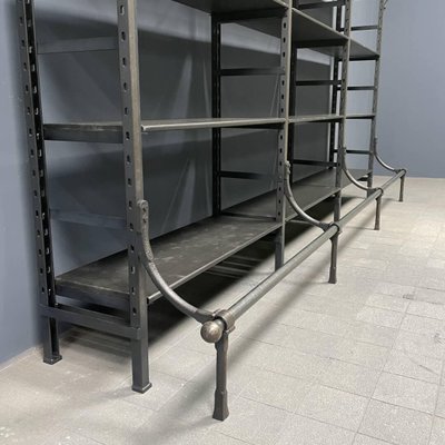 Industrial Iron Shelf for sale at Pamono Industrial Iron Shelf for sale at Pamono