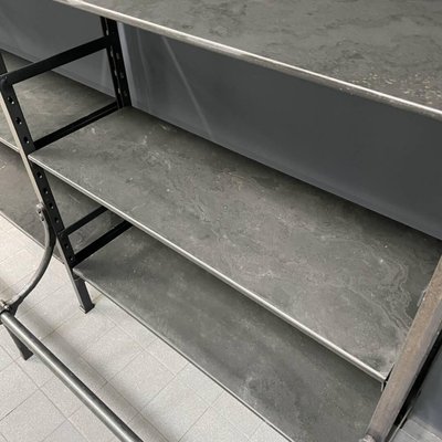 Industrial Iron Shelf for sale at Pamono Industrial Iron Shelf for sale at Pamono
