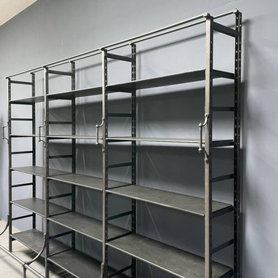 Industrial Iron Shelf for sale at Pamono Industrial Iron Shelf for sale at Pamono