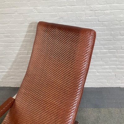Leather and Chrome Lounge Chair from Ralph Lauren, 1990s for