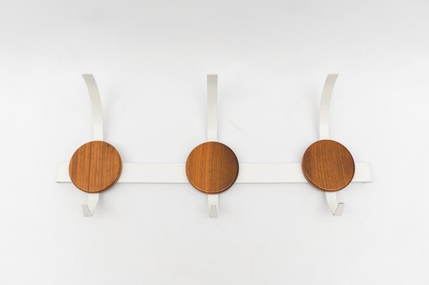 Minimalistic Scandinavian Wall Coat Rack 1960s for sale at Pamono