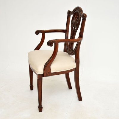 Victorian Carved Wooden Desk Chair 1880s for sale at Pamono