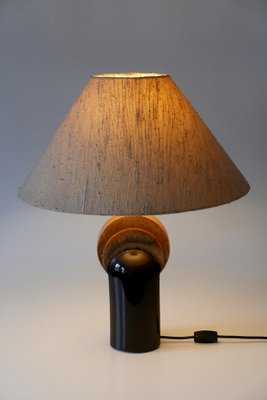 Mid-Century Modern Ceramic Table Lamp by Leola Design, Germany