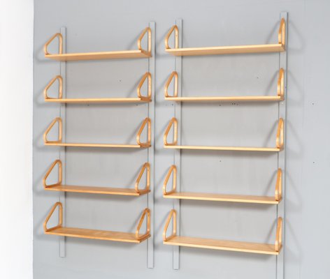 Mid-Century Modern Birch 112B Wall Shelf by Alvar Aalto for Artek