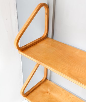 Mid-Century Modern Birch 112B Wall Shelf by Alvar Aalto for Artek