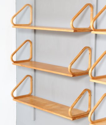 Mid-Century Modern Birch 112B Wall Shelf by Alvar Aalto for Artek