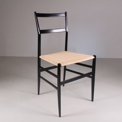 Superleggera Dining Chairs by Gio Ponti for Cassina, Set of for