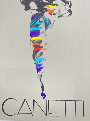 Black Dress Poster by Michel Canetti, 1980s for sale at Pamono