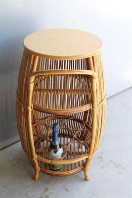 Italienische Bambus Bar von Midolino, 1950er bei Pamono kaufen