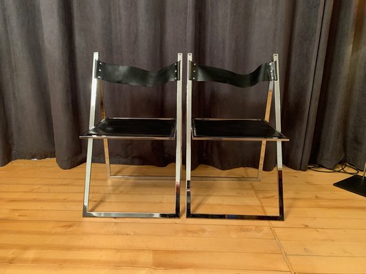 Set of Elios Chairs attributed to Fontoni & Geraci, Italy, 1960s