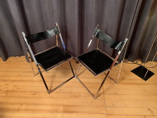 Set of Elios Chairs attributed to Fontoni & Geraci, Italy, 1960s