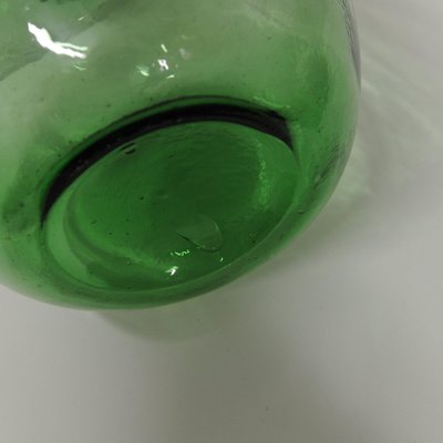 Green Glass Bottle from Viresa, 1970s for sale at Pamono