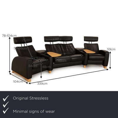 Leather Arion 4 Seater Sofa from Stressless for sale at Pamono
