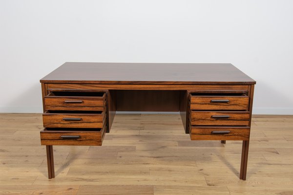 Mid Century Freestanding Rosewood Desk 1960s