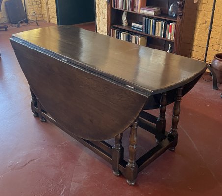 Large Gateleg Table in Oak for sale at Pamono Large Gateleg Table in Oak for sale at Pamono