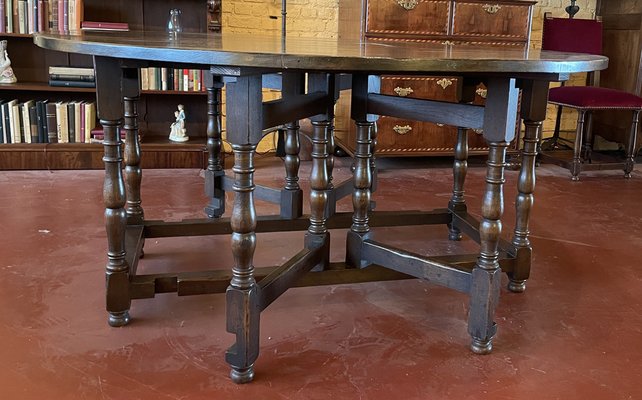 Large Gateleg Table in Oak for sale at Pamono Large Gateleg Table in Oak for sale at Pamono
