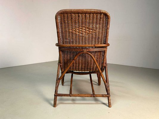 Rattan Lounge Chair by Erich Dieckmann, 1930s for sale at Pamono