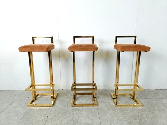 Antique brass outlet bar stools