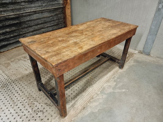 Antique Worktable in Beech 1890s