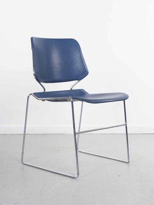 Blue Matrix Chair by T. Tolleson for Krueger, 1970s for sale at Pamono