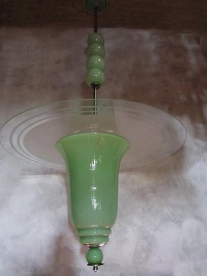 Vintage top jade lamp