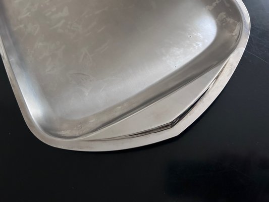 PLATEAU DE SERVICE EN INOX GUY DEGRENNE | Paradis Galerie | Paris, France