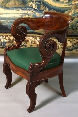 Antique Office Chair in Wood for sale at Pamono