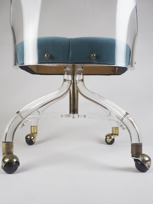 Glass clearance vanity chair