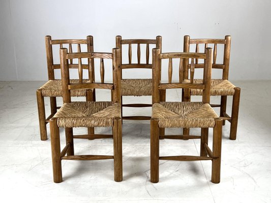 Vintage Dining Room Chairs Set of 5