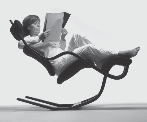 Vintage Gravity Balans Lounge Chair by Peter Opsvik for Varier Norway 1990s