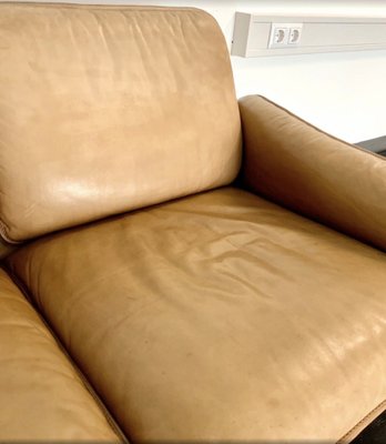Vintage Ds-61 3-Seater Sofa with Magazine Rack in Leather from de