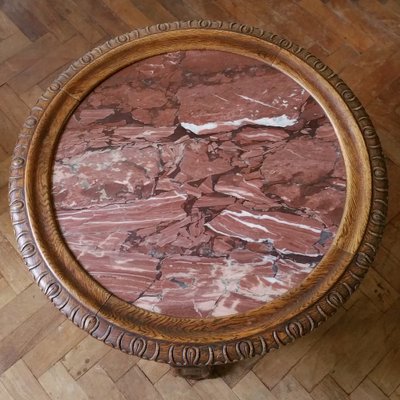 Red marble side table deals