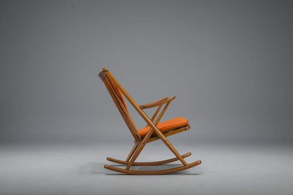 No. 182 Teak Rocking Chair by Frank Reenskaug for Bramin, 1960s