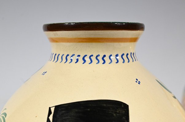 Vases by Henriot Quimper, 1950s, Set of 2 for sale at Pamono