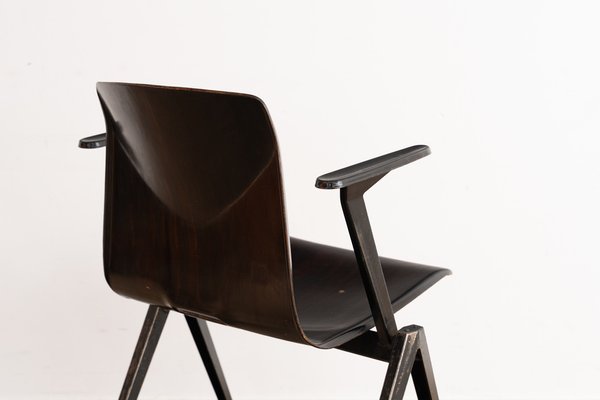 Galvanitas chair S22 brown&black Model S22 Industrial Chair By