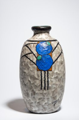 Art Deco Ceramic Vase by Louis Dage, 1925 for sale at Pamono