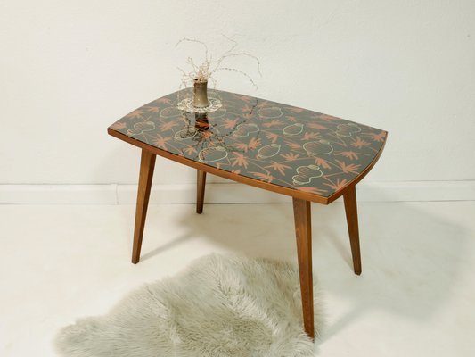 Vintage Couchtisch mit Glaseinsatz, Deutschland, 1960er bei Pamono kaufen