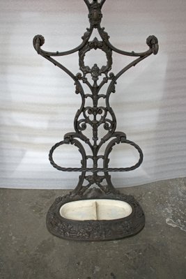 Art Nouveau Cast Iron Coat Rack from Fratelli Corneau for sale at Pamono
