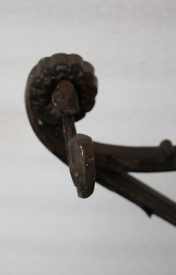 Art Nouveau Cast Iron Coat Rack from Fratelli Corneau for sale at