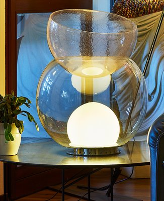 FontanaArte Cheshire Lampes de table blanc/blanc opalin