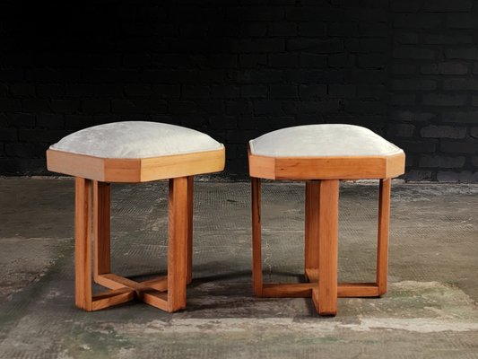 Italian Art Deco Stools Set of 2 for sale at Pamono