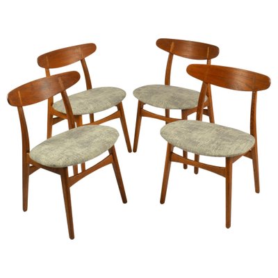 Oak Ch30 Dining Chairs attributed to Hans Wegner for Carl