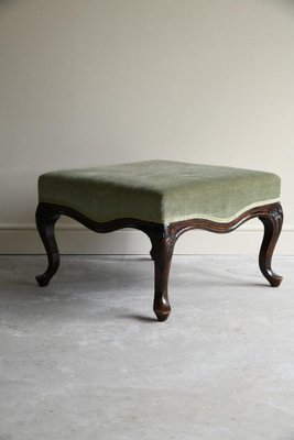 Antique Style Mahogany Footstool for sale at Pamono