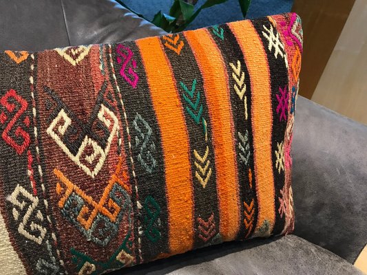 Set di 2 federe decorative per cuscino con leone colorato, 40
