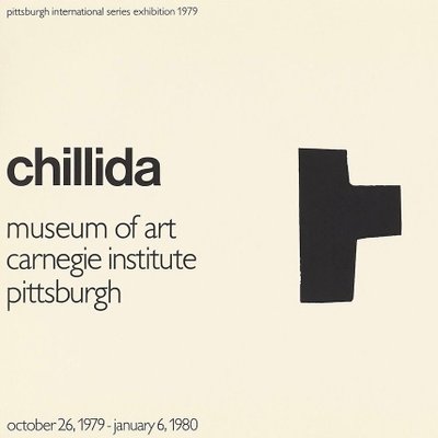 Eduardo Chillida, Póster del Museo de Pittsburgh, Litografía