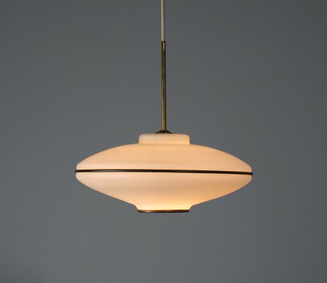 Vintage Italian Flying Saucer Pendant Lamp 1950s
