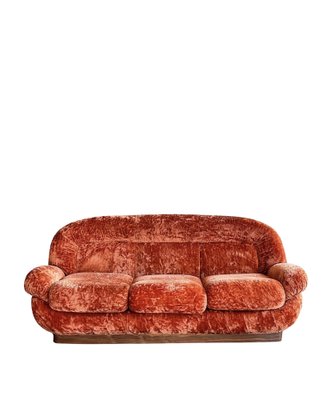 Coral sale velvet couch