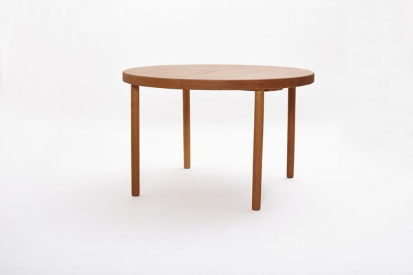 Round Extendable Dining Table by Skovmand Andersen Denmark